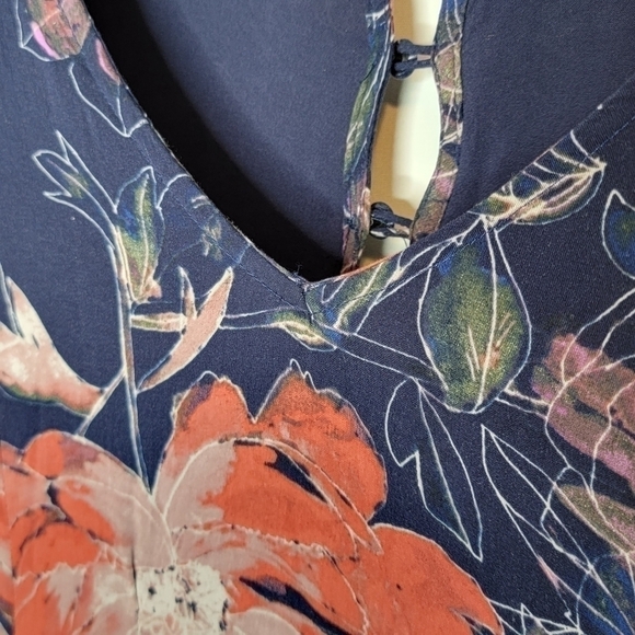 Free People Eyes on You Printed Mini Dress in Navy Combo - Picture 8 of 15